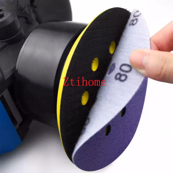 メーカーは紫色のセラミックアルミナバッキングサンドペーパーサンディングディスクを供給します